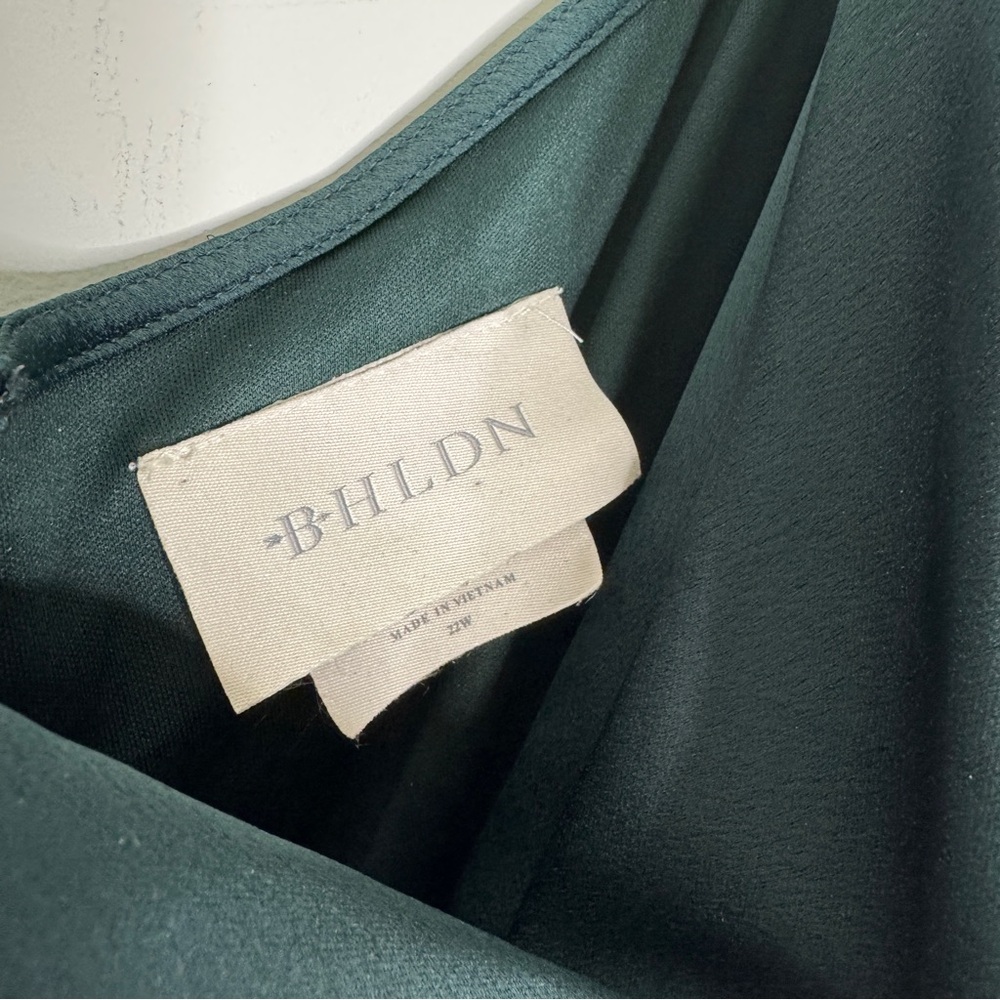 BHLDN Cali Forest Green Cowl Neck Midi Dress 22 - Picture 6 of 9